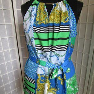 Multi Pattern Halter Style Top